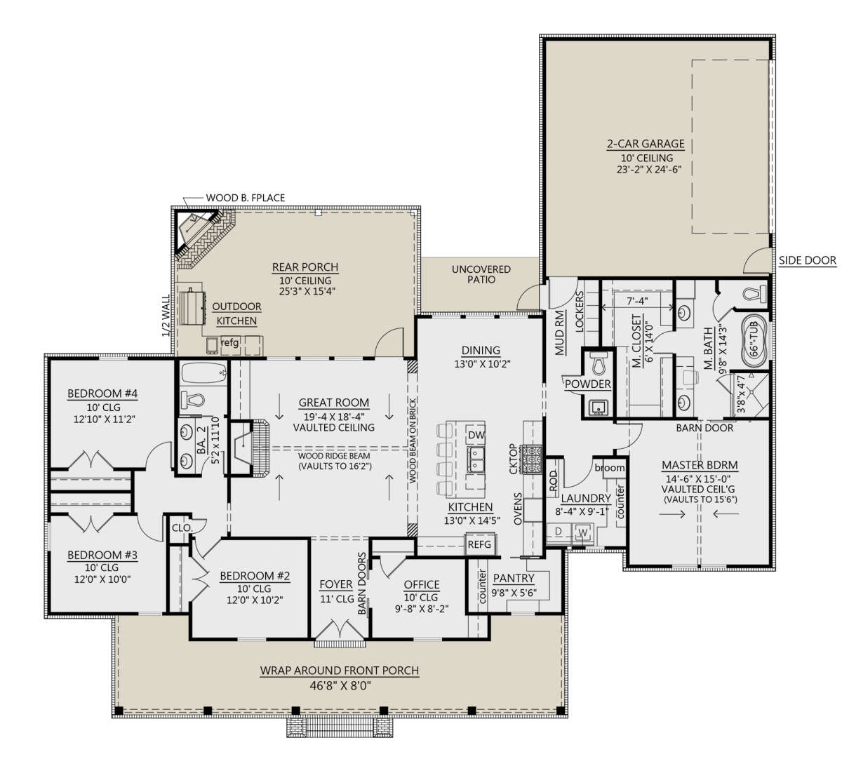 Main Floor for House Plan #4534-00045