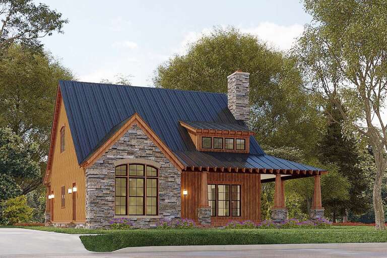 House Plan House Plan #25142 Angled Front Elevation