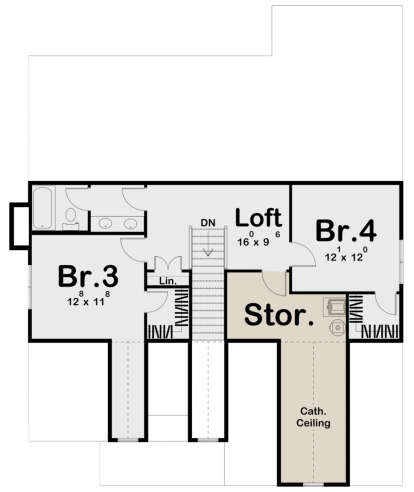 Second Floor for House Plan #963-00478