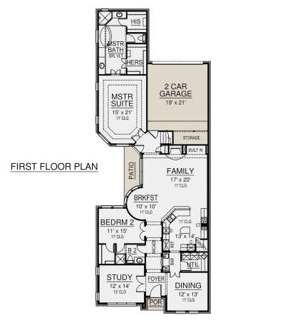 Main Floor for House Plan #5445-00438