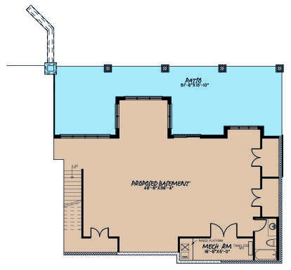 Basement for House Plan #8318-00186