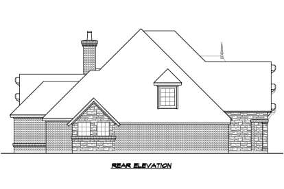 French Country House Plan #5445-00439 Elevation Photo