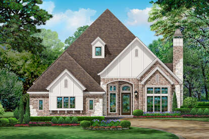 French Country House Plan #5445-00441 Elevation Photo