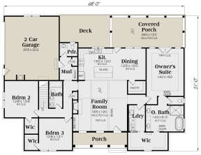 Main Floor for House Plan #009-00300