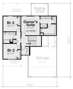Second Floor for House Plan #402-01681