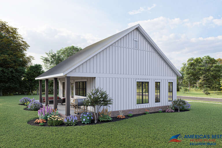 Modern Farmhouse House Plan #041-00239 Elevation Photo