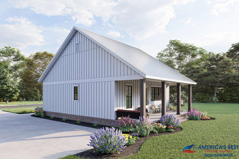 Modern Farmhouse House Plan #041-00239 Elevation Photo