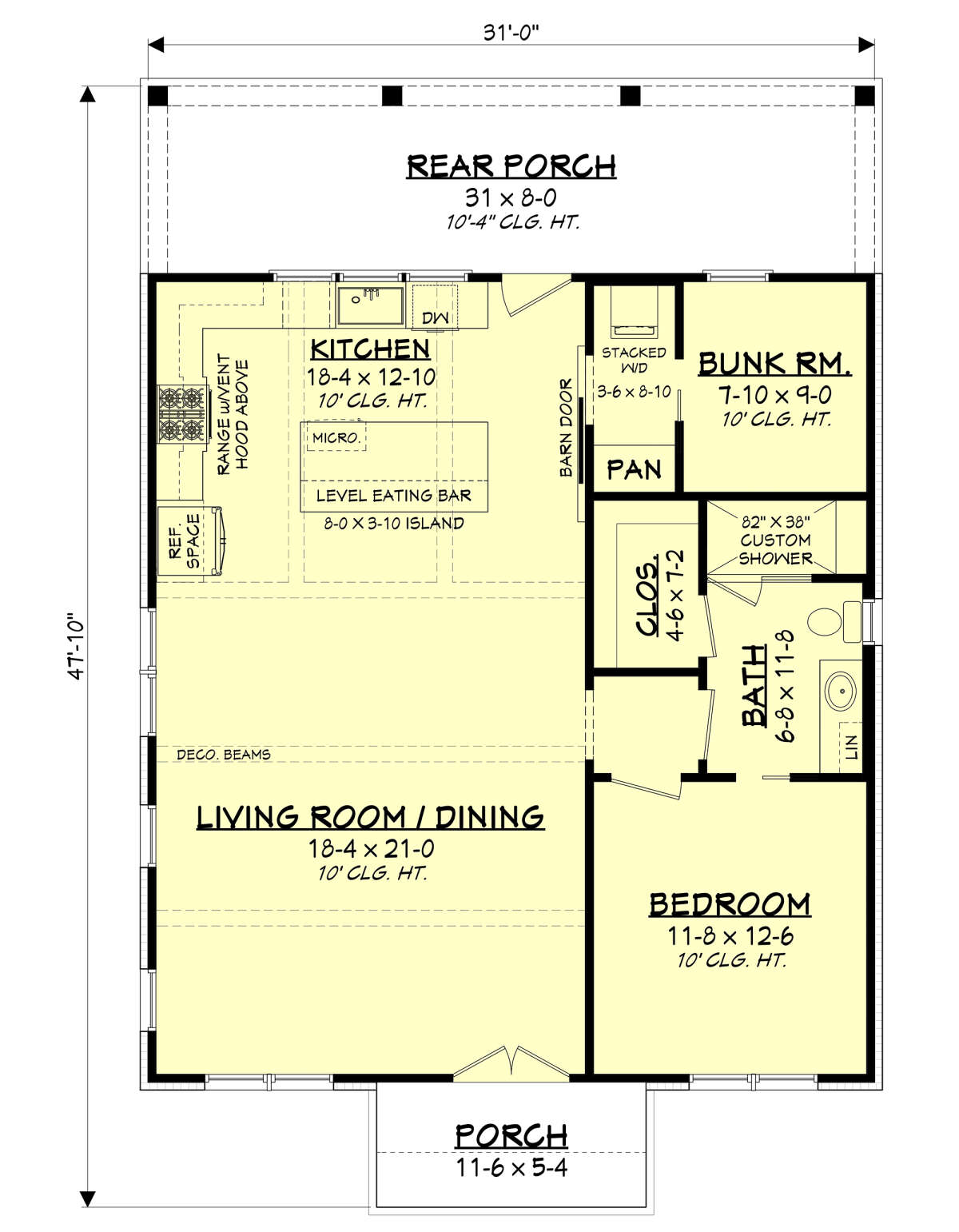 Main Floor for House Plan #041-00239