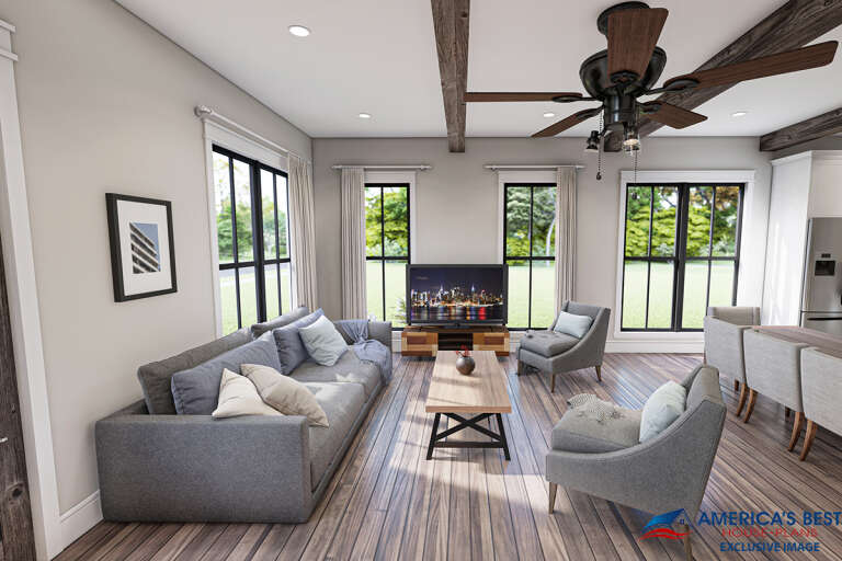 Modern Farmhouse House Plan #041-00239 Additional Photo