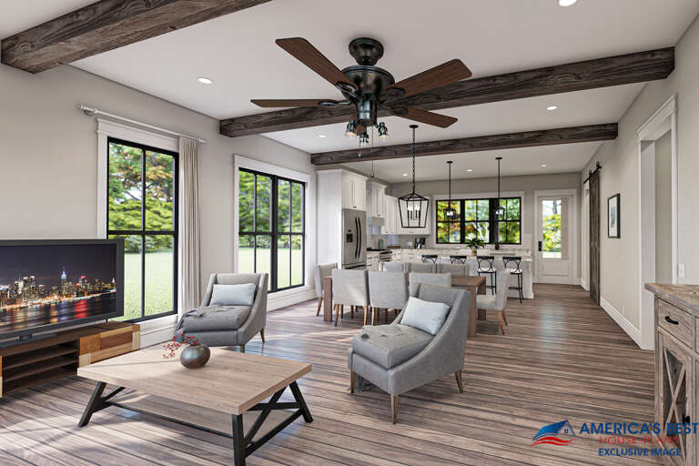 Modern Farmhouse House Plan #041-00239 Additional Photo