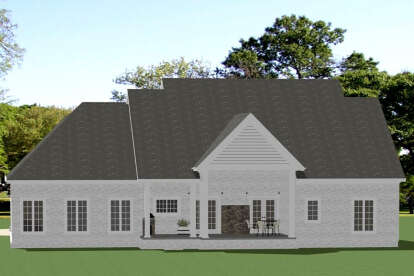 Colonial House Plan #6849-00096 Elevation Photo