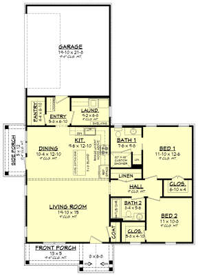 Main Floor for House Plan #041-00240