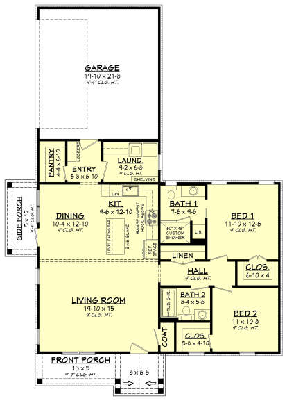 Main Floor for House Plan #041-00240