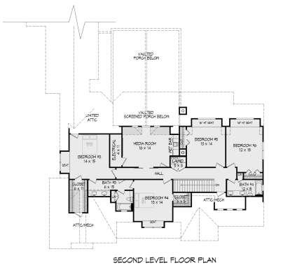 Second Floor for House Plan #940-00295