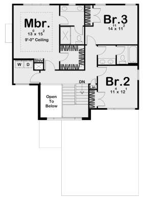 Second Floor for House Plan #963-00479