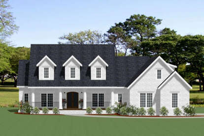 Colonial House Plan #6849-00097 Elevation Photo