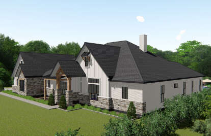 Modern Farmhouse House Plan #3571-00011 Elevation Photo