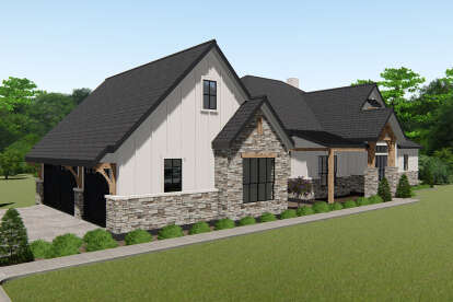 Modern Farmhouse House Plan #3571-00011 Elevation Photo