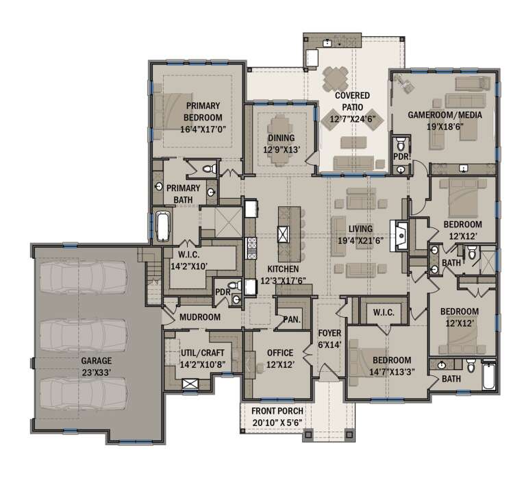 House Plan House Plan #25165 Drawing 1