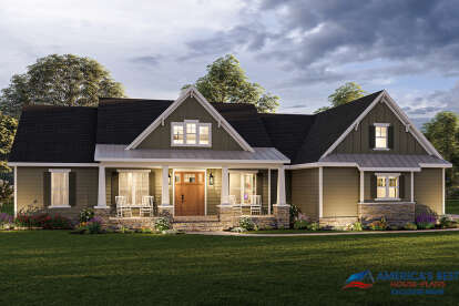 Craftsman House Plan #4534-00047 Elevation Photo