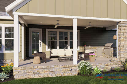 Craftsman House Plan #4534-00047 Elevation Photo