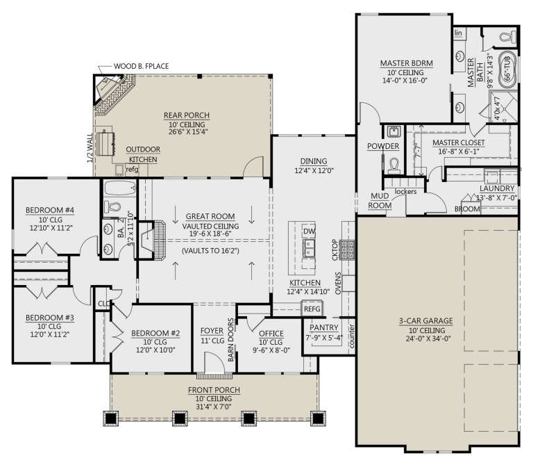 House Plan House Plan #25167 Drawing 1