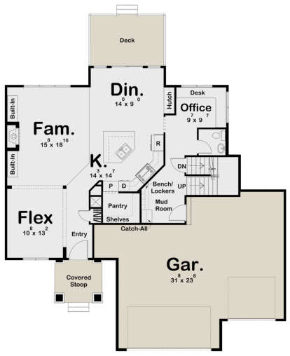 Main Floor for House Plan #963-00480
