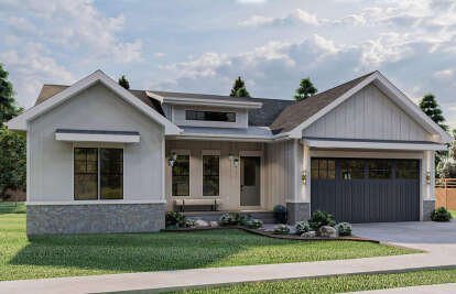 2 Bed, 2 Bath, 1403 Square Foot House Plan - #963-00481