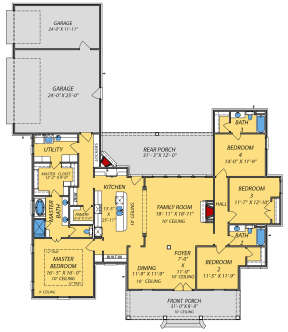 Main Floor for House Plan #9279-00035