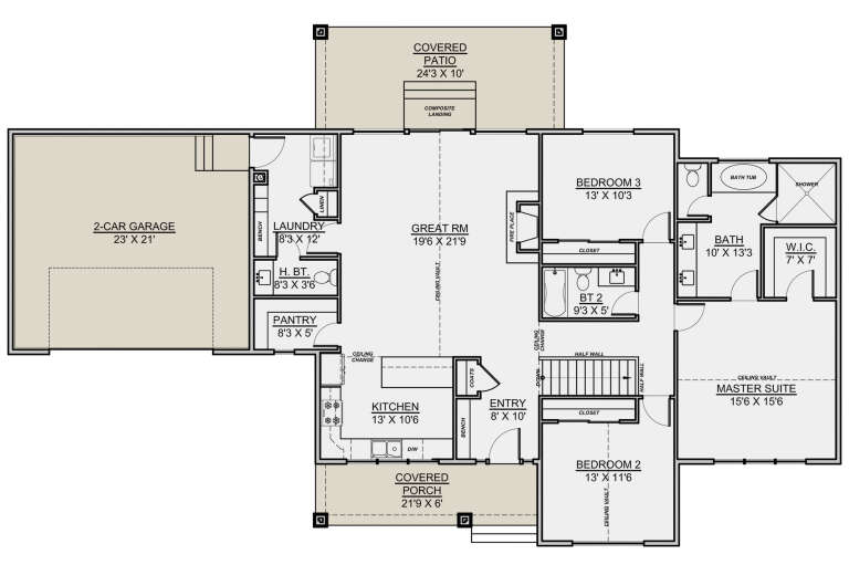 House Plan House Plan #25175 Drawing 1