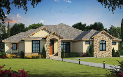 2 Bed, 2 Bath, 3961 Square Foot House Plan - #402-01684