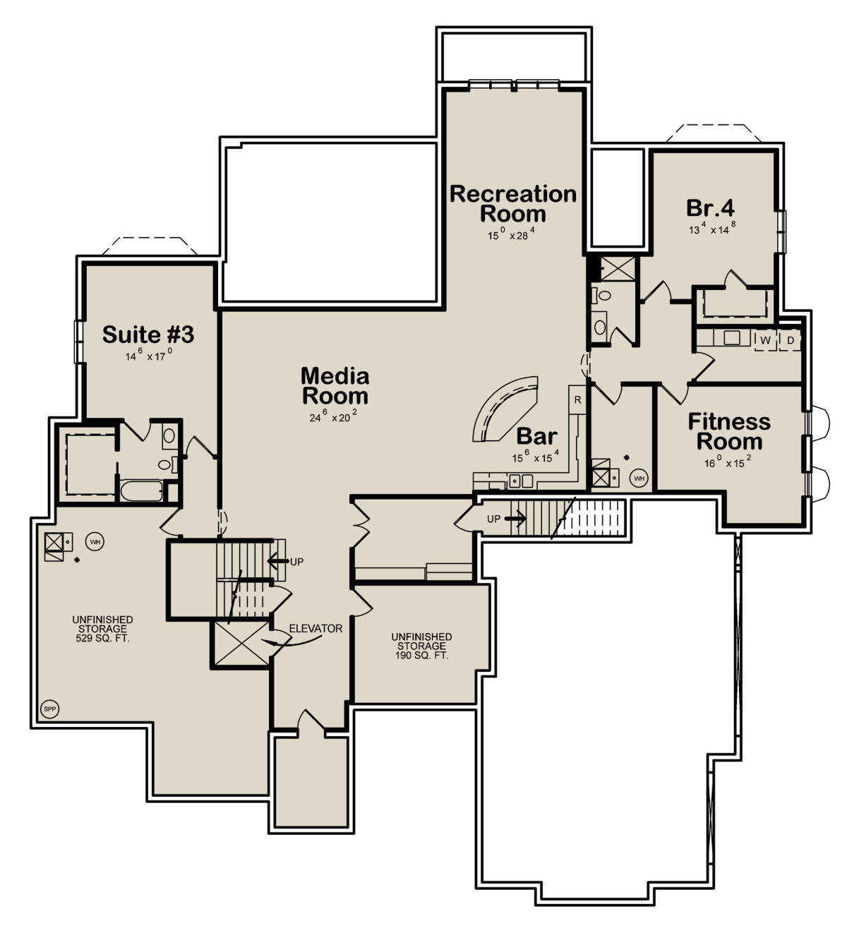 Basement for House Plan #402-01684
