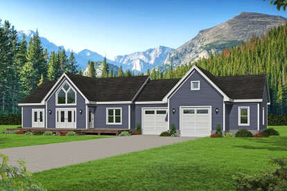Country House Plan #940-00298 Elevation Photo