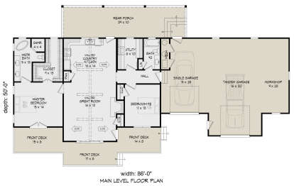 Main Floor for House Plan #940-00298