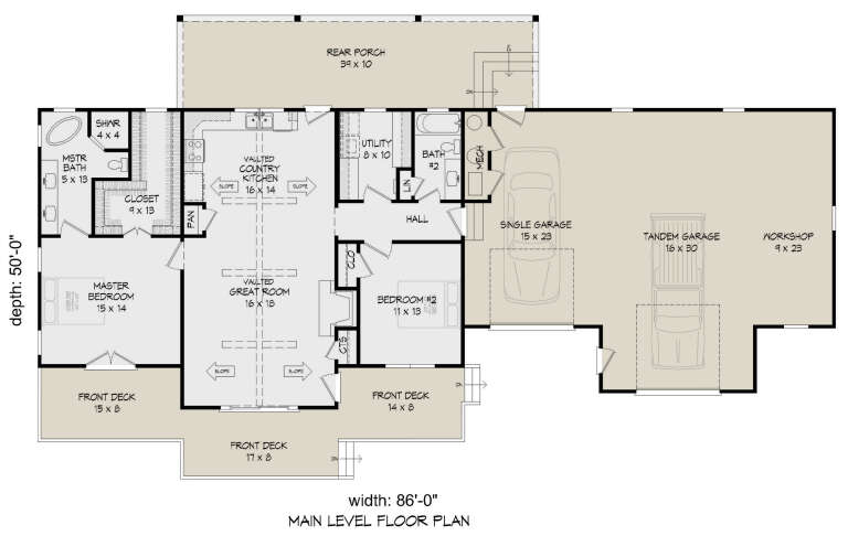 House Plan House Plan #25178 Drawing 1