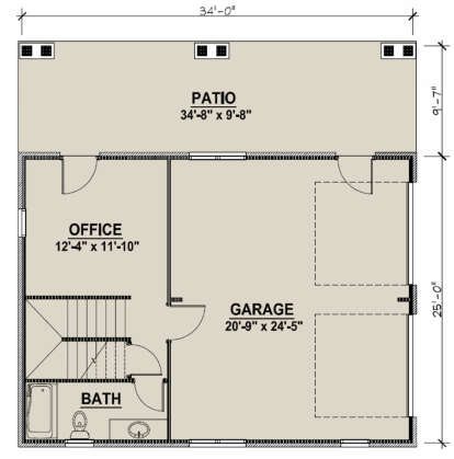 Garage for House Plan #5032-00058