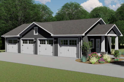 Craftsman House Plan #5032-00059 Elevation Photo