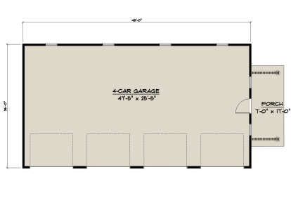 Garage for House Plan #5032-00059