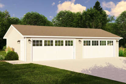 House Plan House Plan #25182 Angled Front Elevation