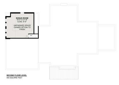 Optional Bonus Room for House Plan #1026-00003