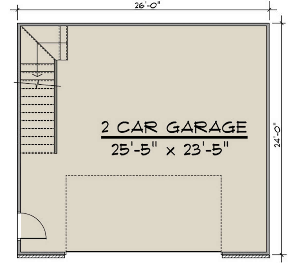 Garage for House Plan #5032-00061