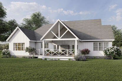 Modern Farmhouse House Plan #6849-00098 Elevation Photo