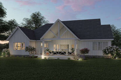 Modern Farmhouse House Plan #6849-00098 Elevation Photo