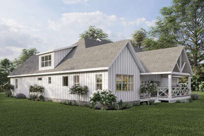 Modern Farmhouse House Plan #6849-00098 Elevation Photo