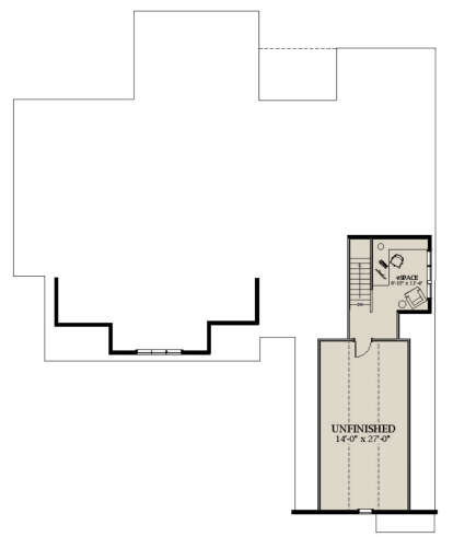 Optional Second Floor for House Plan #6849-00098