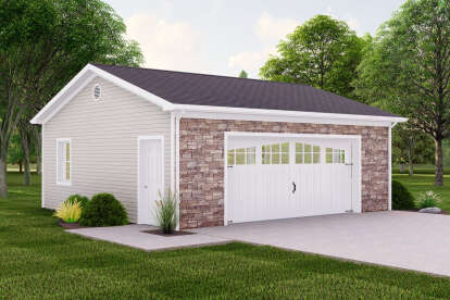 House Plan House Plan #25186 Angled Front Elevation