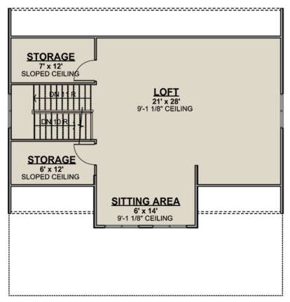 Loft for House Plan #5032-00063