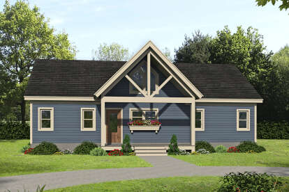 2 Bed, 2 Bath, 1357 Square Foot House Plan - #940-00301