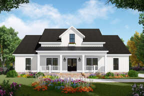 Modern Farmhouse House Plan #348-00291 Elevation Photo