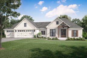 Modern Farmhouse House Plan #041-00241 Elevation Photo